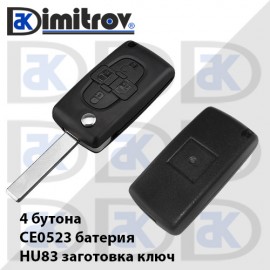 Кутийка ключ Citroen Peugeot